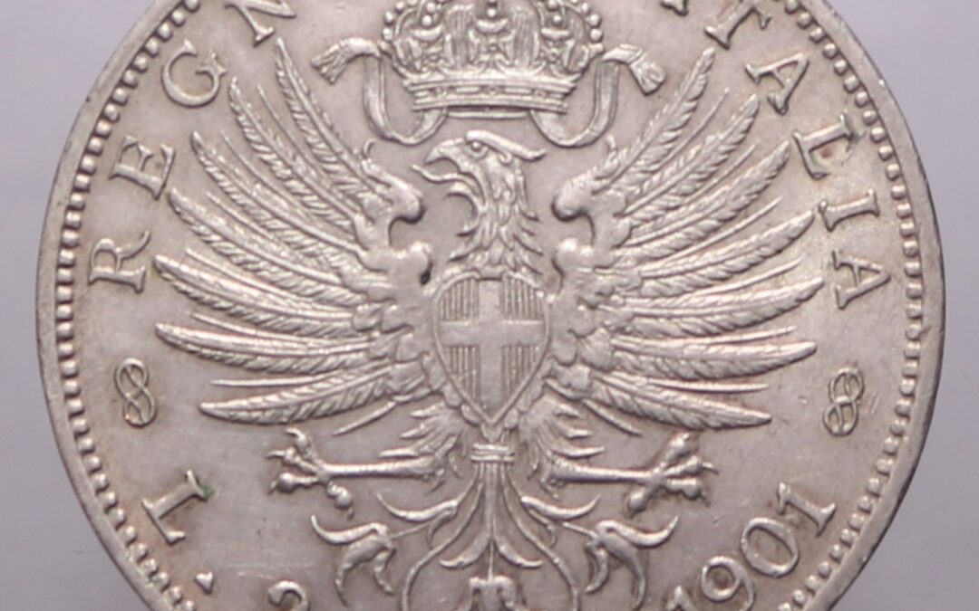 2 LIRE 1901 AQUILA SABAUDA VITTORIO EMANUELE III R